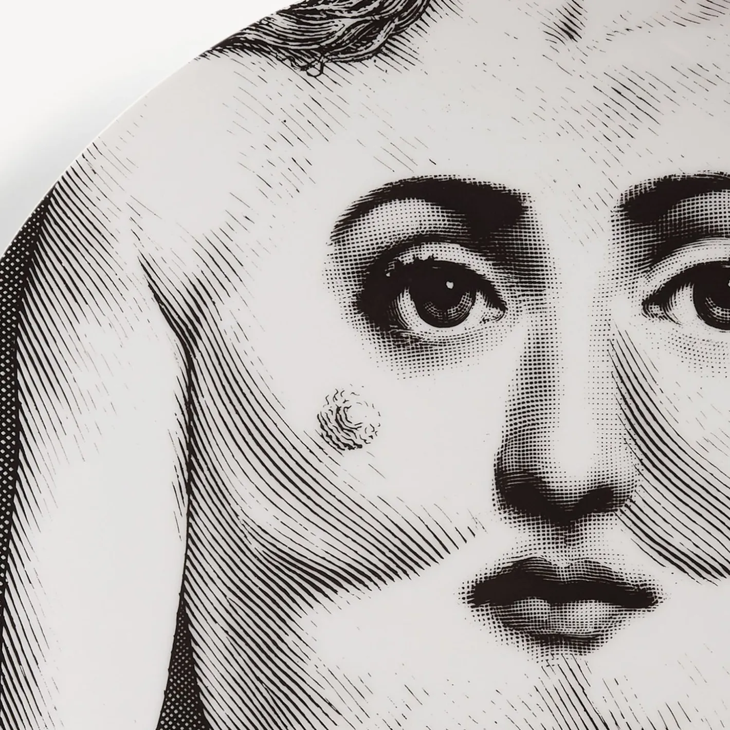 Fornasetti Disegni Anatomici^Piatto Da Muro Tema E Variazioni N.301 Bianco Nero
