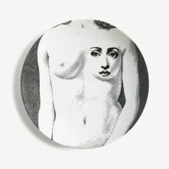 Fornasetti Disegni Anatomici^Piatto Da Muro Tema E Variazioni N.308 Bianco Nero