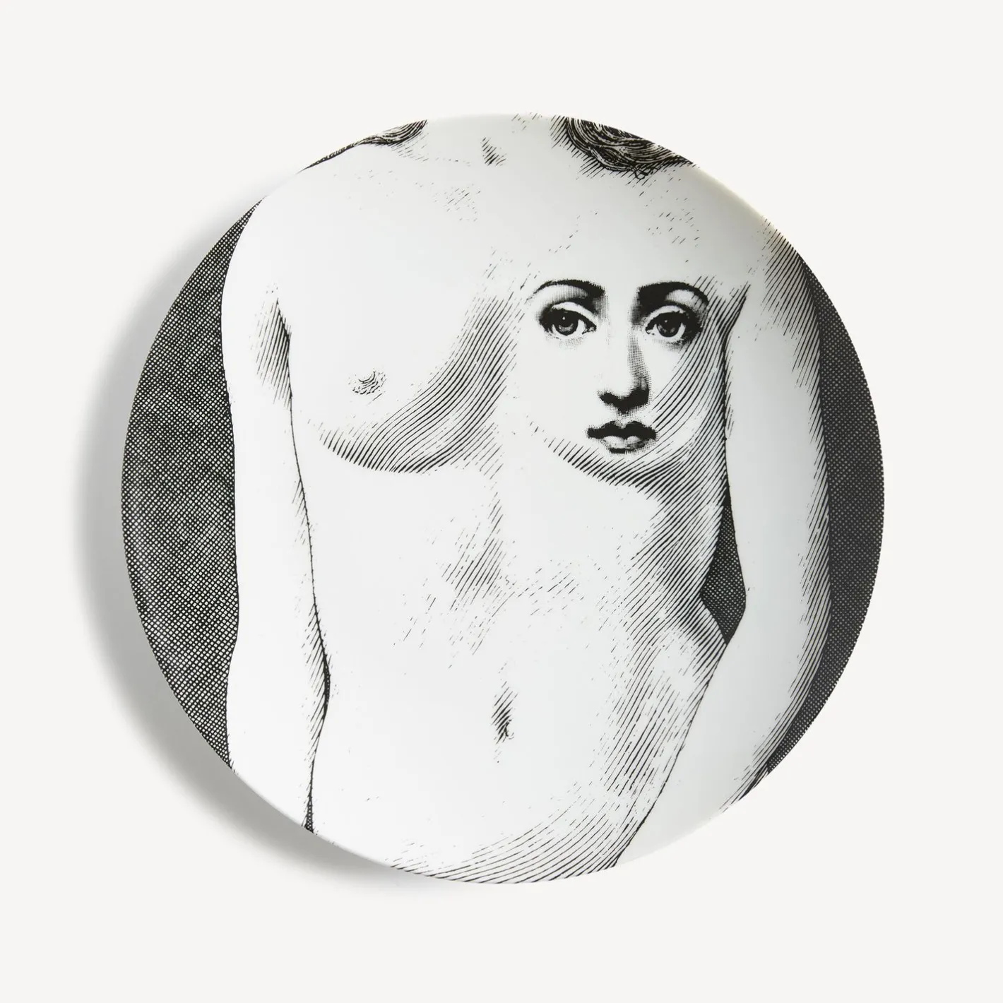 Fornasetti Disegni Anatomici^Piatto Da Muro Tema E Variazioni N.308 Bianco Nero