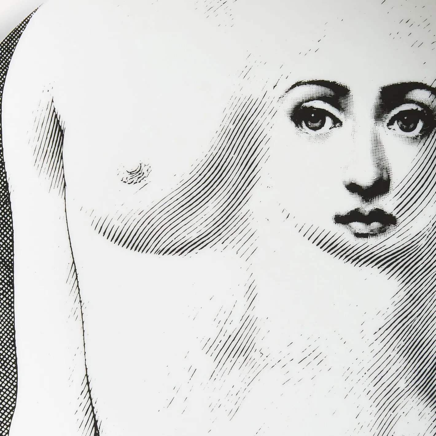 Fornasetti Disegni Anatomici^Piatto Da Muro Tema E Variazioni N.308 Bianco Nero