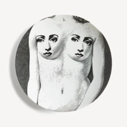 Fornasetti Disegni Anatomici^Piatto Da Muro Tema E Variazioni N.307 Bianco Nero