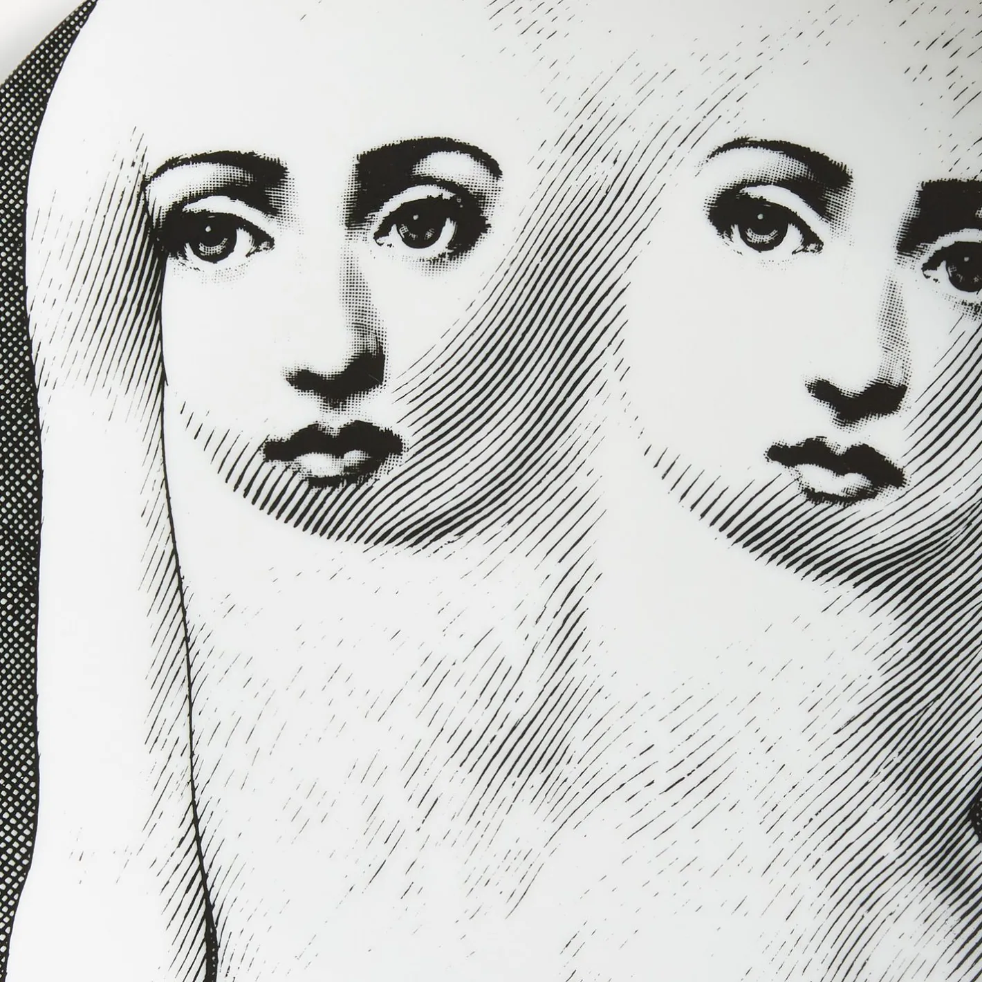 Fornasetti Disegni Anatomici^Piatto Da Muro Tema E Variazioni N.307 Bianco Nero