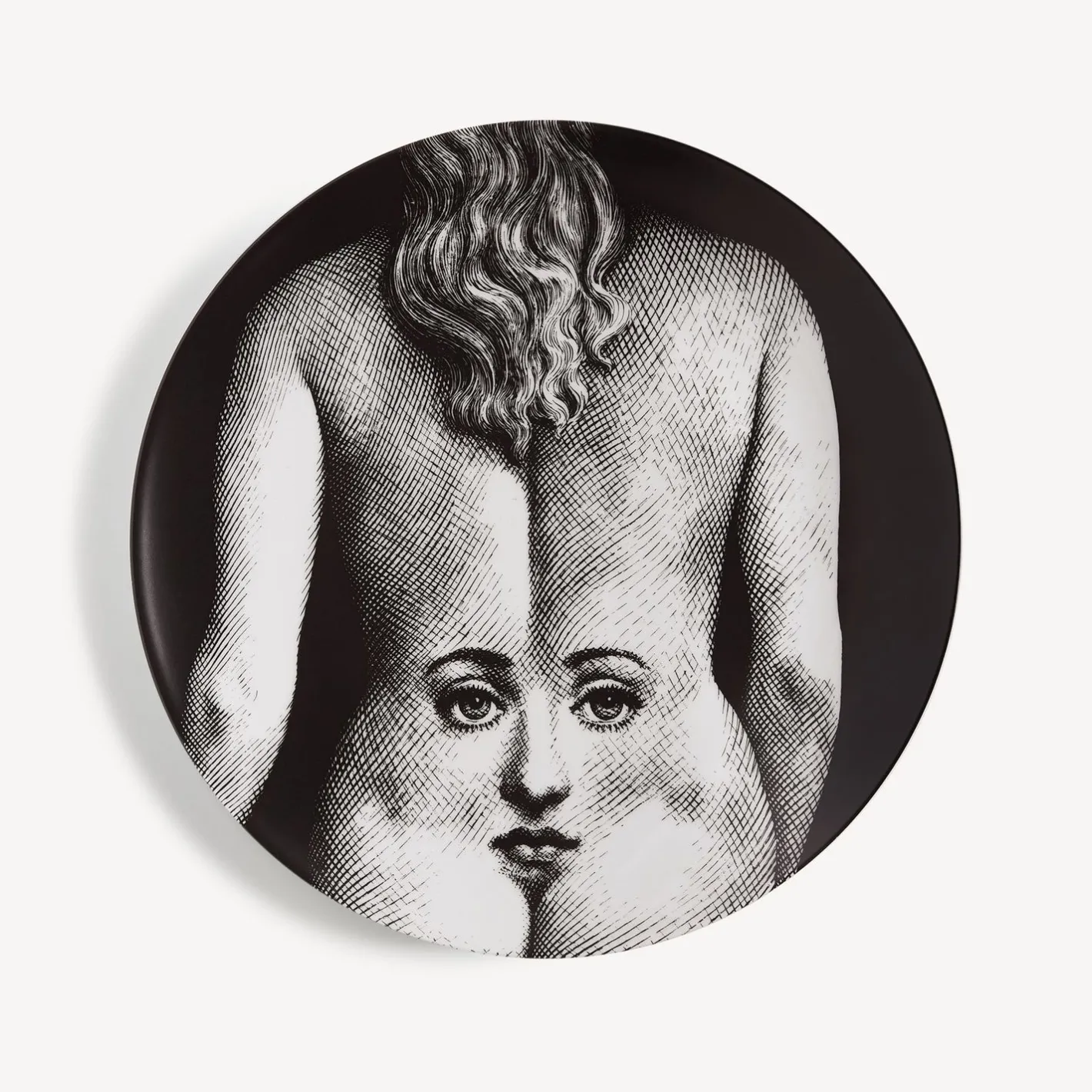 Fornasetti Disegni Anatomici^Piatto Da Muro Tema E Variazioni N.300 Bianco Nero