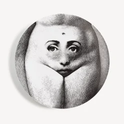 Fornasetti Disegni Anatomici^Piatto Da Muro Tema E Variazioni N.281 Bianco Nero