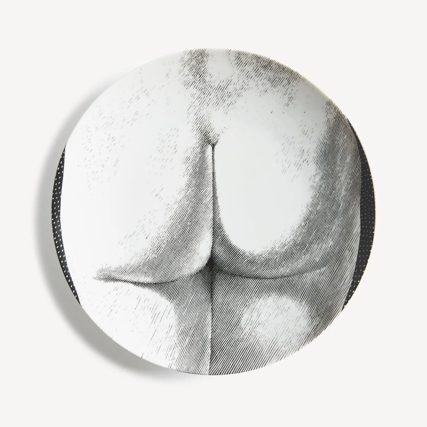 Fornasetti Disegni Anatomici^Piatto Da Muro Tema E Variazioni N.306 Bianco Nero
