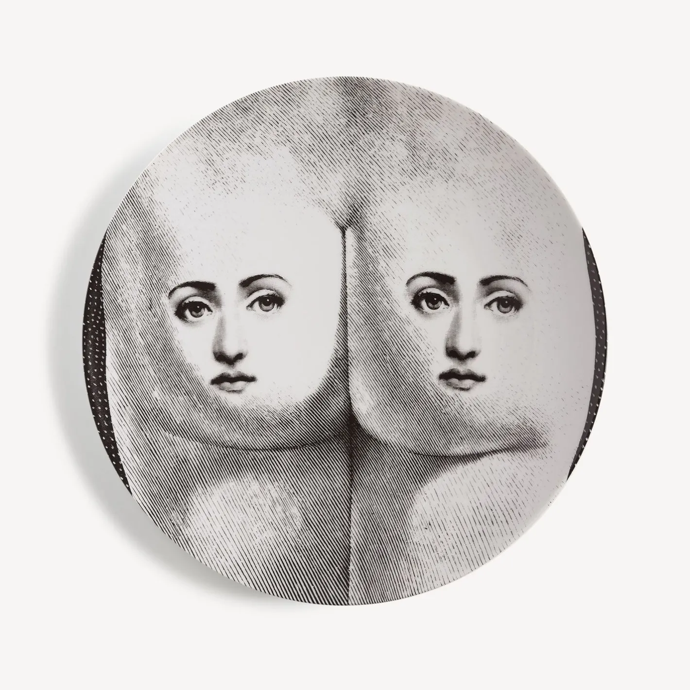 Fornasetti Disegni Anatomici^Piatto Da Muro Tema E Variazioni N.302 Bianco Nero