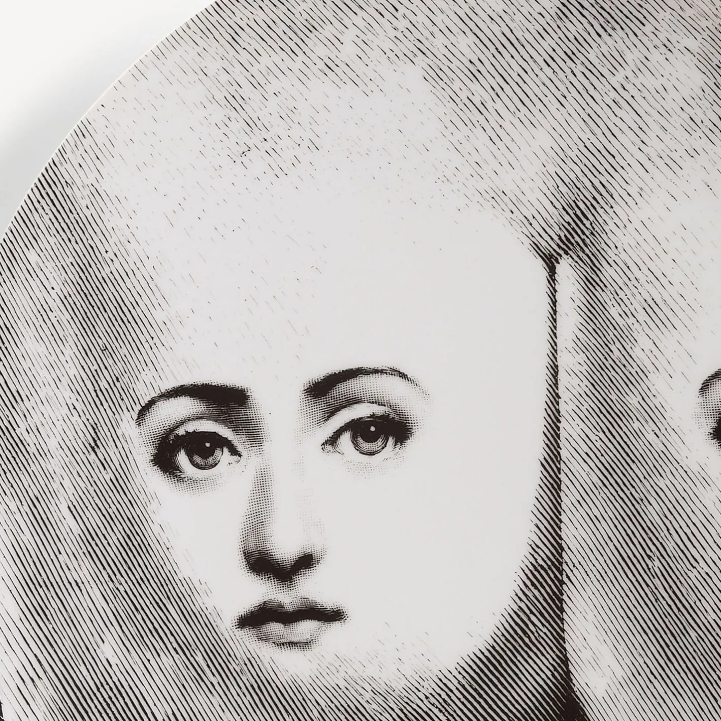 Fornasetti Disegni Anatomici^Piatto Da Muro Tema E Variazioni N.302 Bianco Nero