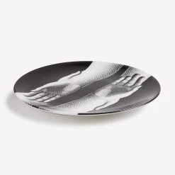 Fornasetti Piatti Decorativi^Piatto Mani Bianco Nero