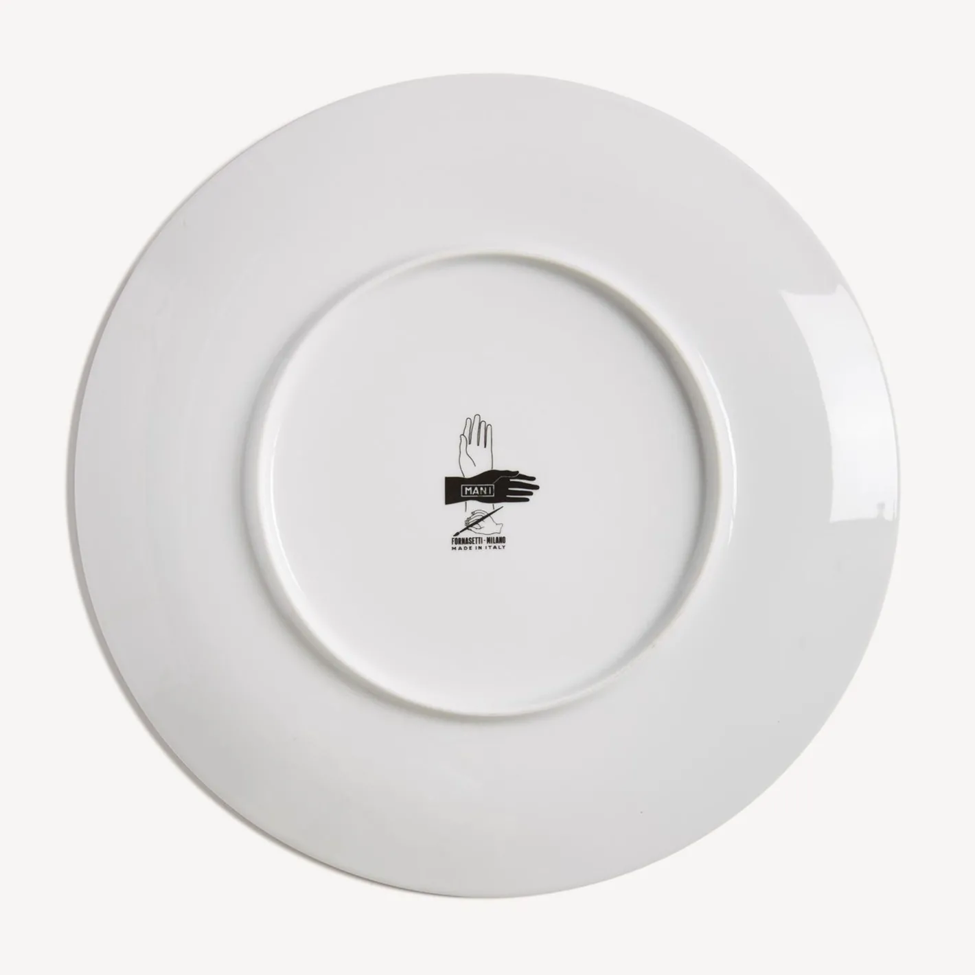 Fornasetti Piatti Decorativi^Piatto Mani Bianco Nero