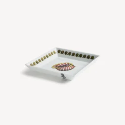 Fornasetti Piatti Decorativi^Piatto Quadrato Giro Di Conchiglie Multicolore