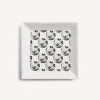 Fornasetti Piatti Decorativi^Piatto Quadrato Tema E Variazioni N.197 Bianco Nero