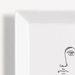 Fornasetti Piatti Decorativi^Piatto Solitario Bianco Nero