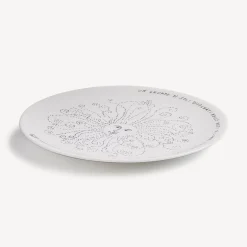 Fornasetti Piatti Decorativi^Piatto Solitario Bianco Nero