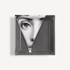 Fornasetti Piatti Decorativi^Piatto Tema E Variazioni N.401 Bianco Nero