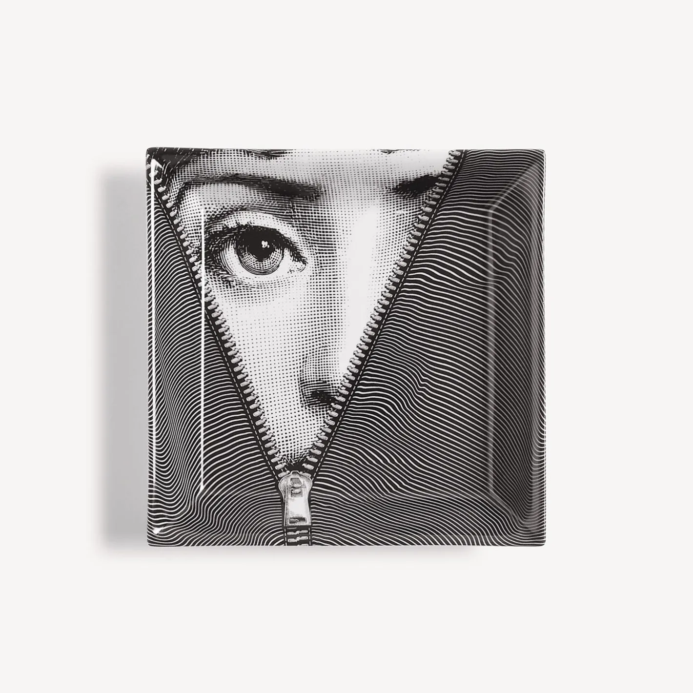 Fornasetti Piatti Decorativi^Piatto Tema E Variazioni N.401 Bianco Nero