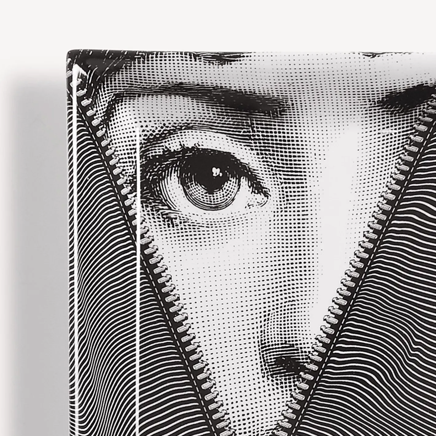 Fornasetti Piatti Decorativi^Piatto Tema E Variazioni N.401 Bianco Nero