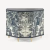 Fornasetti Armadietti^Piccolo Mobiletto Poliedrico Giardino Settecentesco Blu/Avorio