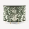 Fornasetti Armadietti^Piccolo Mobiletto Poliedrico Giardino Settecentesco Verde/Avorio