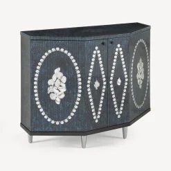 Fornasetti Armadietti^Piccolo Stipo Poliedrico Giro Di Conchiglie Argento/Blu