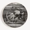 Fornasetti Piatti Decorativi^Placca Bordo Sirena N.4 Bianco/Nero/Oro