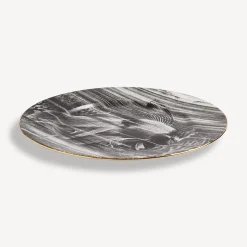 Fornasetti Piatti Decorativi^Placca Bordo Sirena N.4 Bianco/Nero/Oro