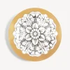 Fornasetti Piatti Decorativi^Placca Rosone N.4 Bianco/Nero/Oro