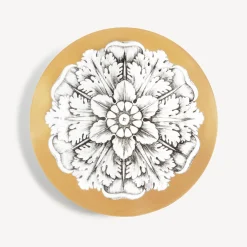 Fornasetti Piatti Decorativi^Placca Rosone N.4 Bianco/Nero/Oro