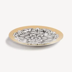 Fornasetti Piatti Decorativi^Placca Rosone N.4 Bianco/Nero/Oro
