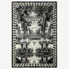 Fornasetti Plaid^Plaid In Cashmere Giardino Settecentesco Avorio/Nero