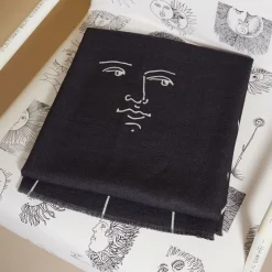 Fornasetti Plaid^Plaid Solitudine Bianco Nero