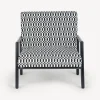 Fornasetti Salotti^Poltroncina Da Esterno Losanghe Bianco Nero