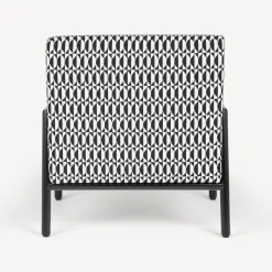 Fornasetti Salotti^Poltroncina Da Esterno Losanghe Bianco Nero