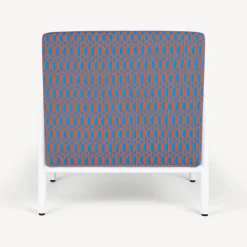 Fornasetti Salotti^Poltroncina Da Esterno Losanghe Turchese/Arancio/Bianco
