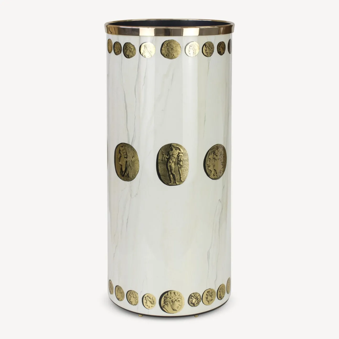 Fornasetti Portaombrelli^Portaombrelli Cammei Oro/Avorio