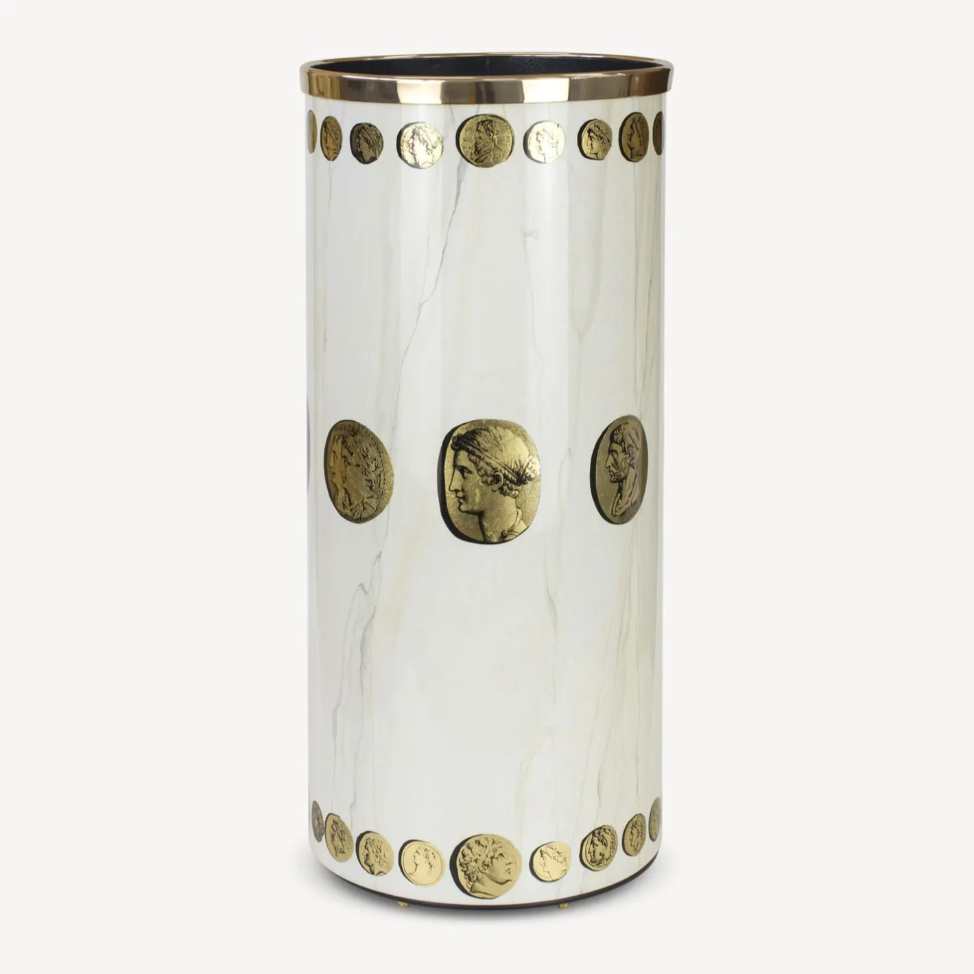 Fornasetti Portaombrelli^Portaombrelli Cammei Oro/Avorio