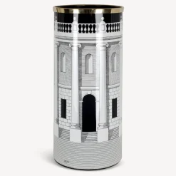 Fornasetti Portaombrelli^Portaombrelli Casa Con Colonne Bianco/Nero/Oro