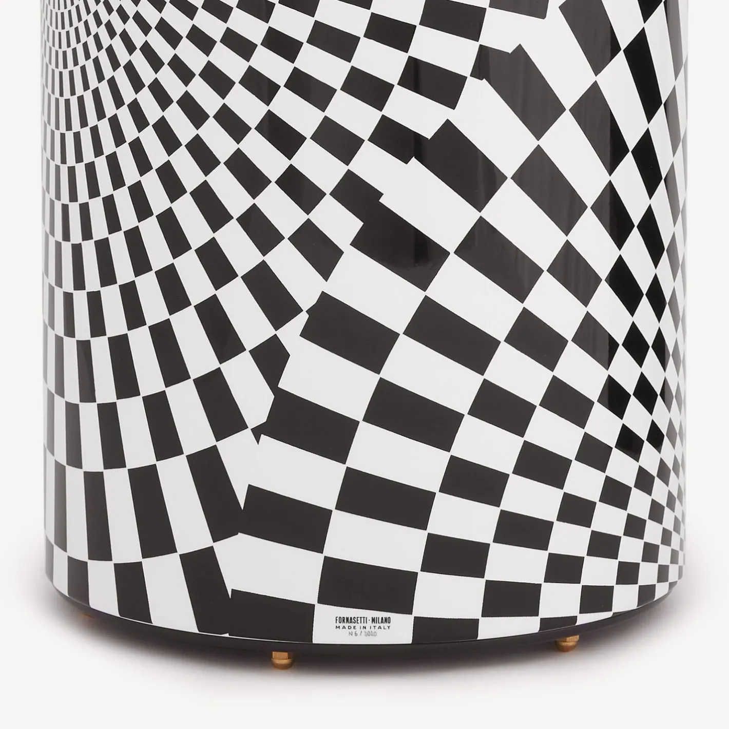 Fornasetti Portaombrelli^Portaombrelli Egocentrismo Bianco Nero