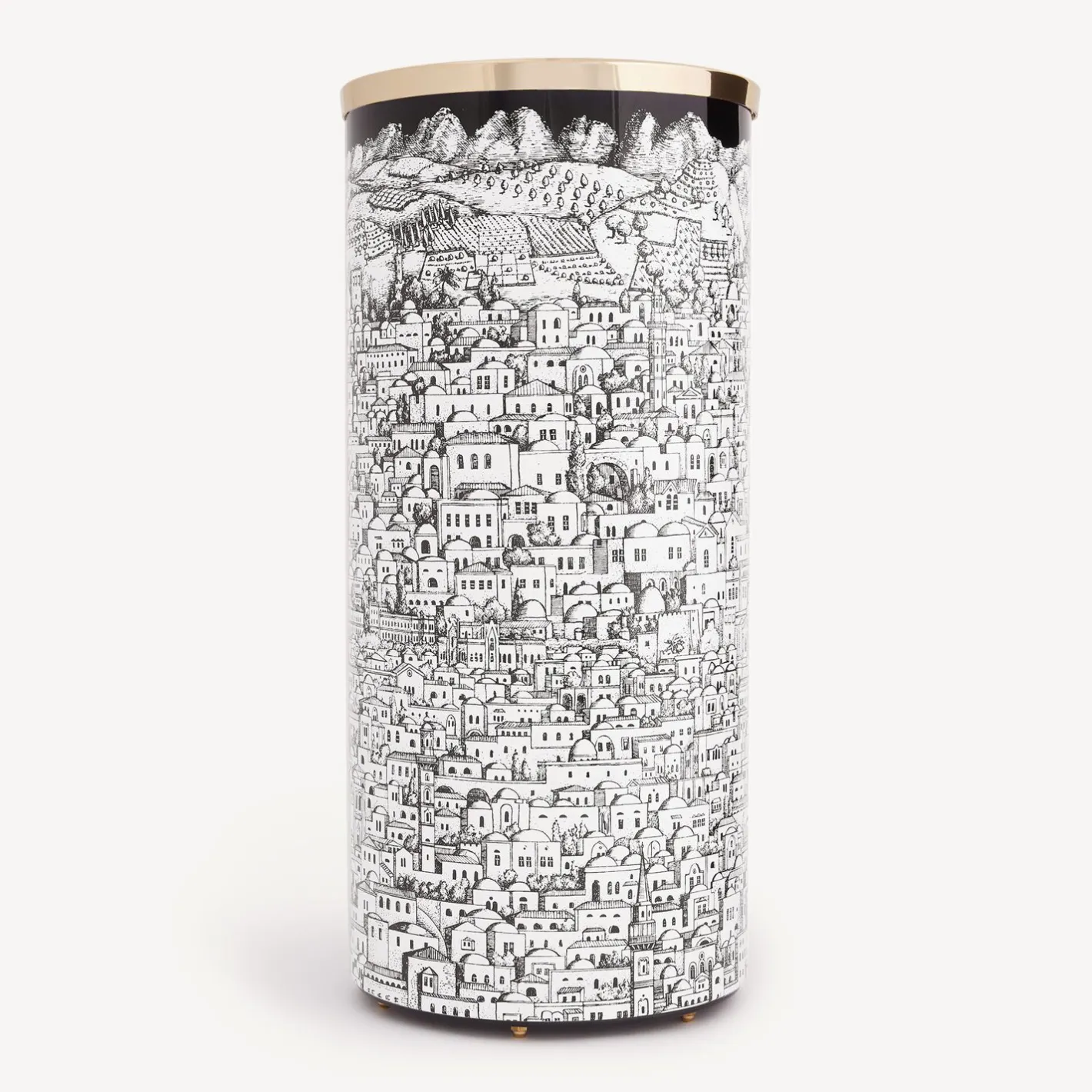 Fornasetti Portaombrelli^Portaombrelli Gerusalemme Bianco Nero