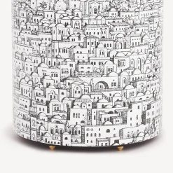 Fornasetti Portaombrelli^Portaombrelli Gerusalemme Bianco Nero