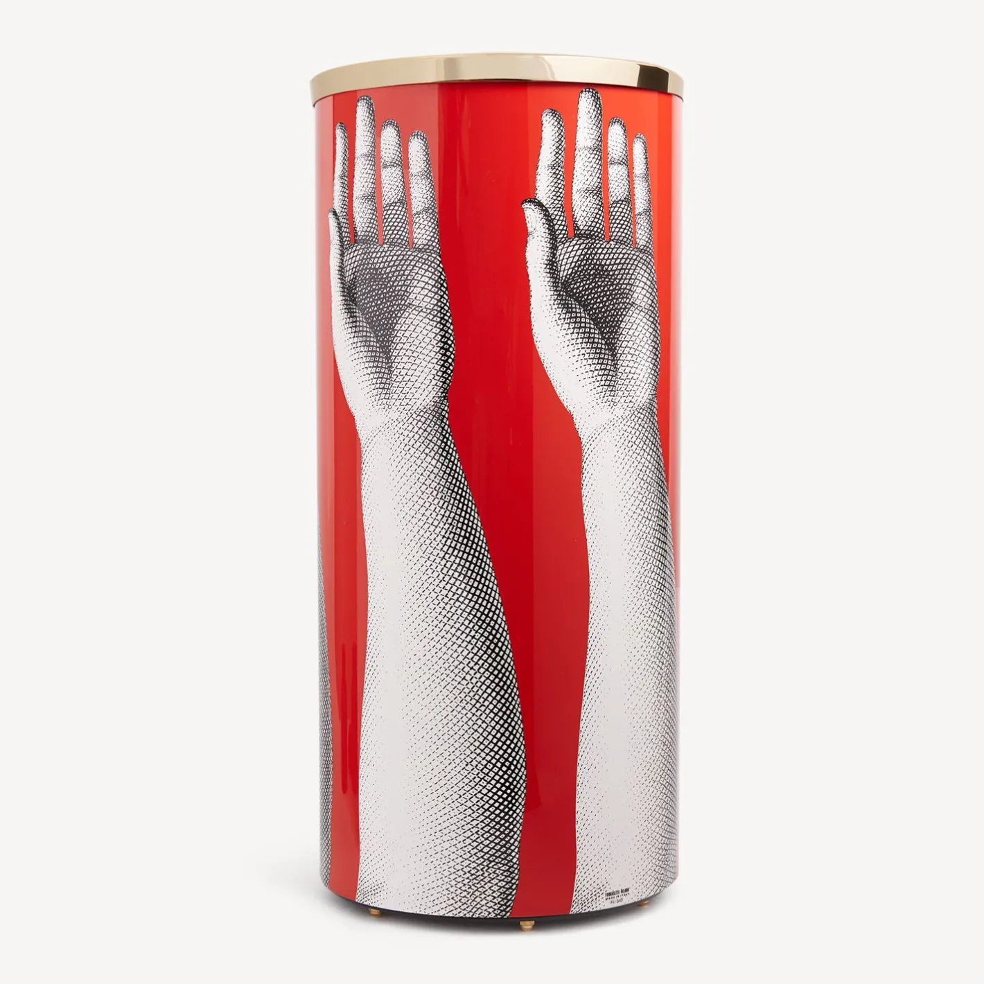 Fornasetti Portaombrelli^Portaombrelli Mani Bianco/Nero/Rosso