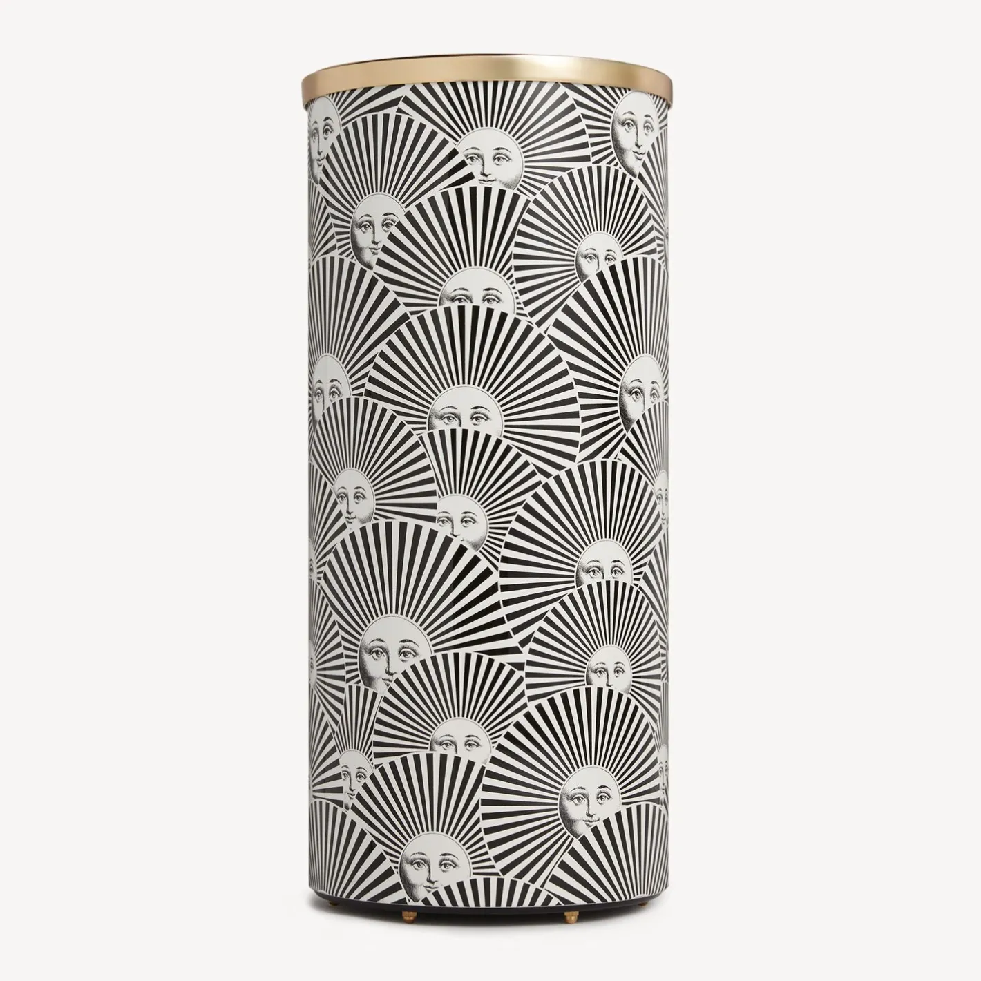 Fornasetti Portaombrelli^Portaombrelli Soli A Ventaglio Bianco Nero