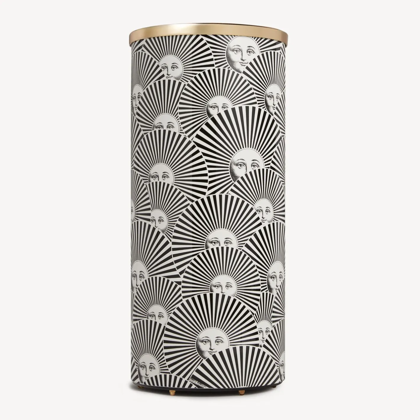 Fornasetti Portaombrelli^Portaombrelli Soli A Ventaglio Bianco Nero