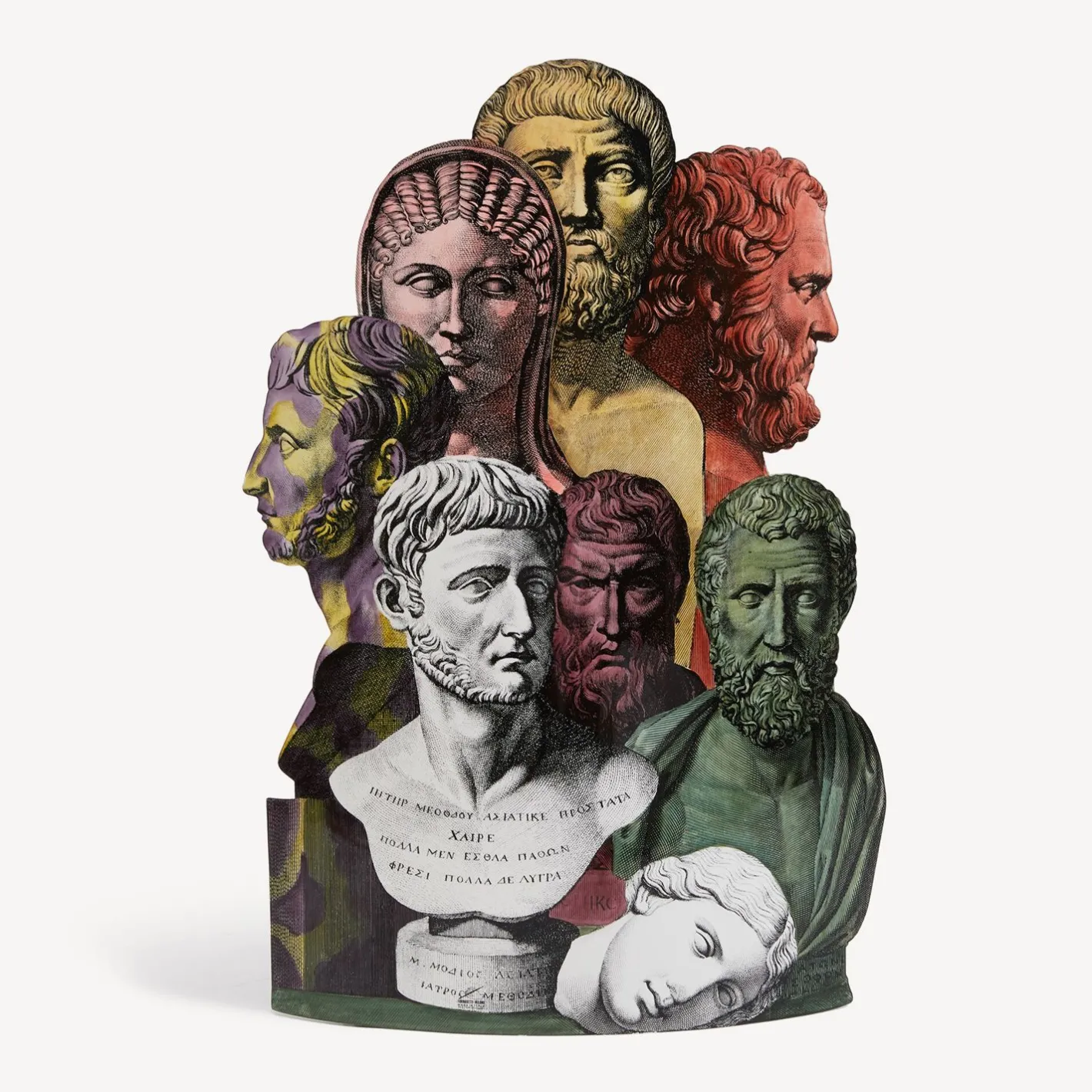 Fornasetti Portaombrelli^Portaombrelli Trompe L'Oeil Teste Antiche Multicolore