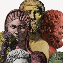 Fornasetti Portaombrelli^Portaombrelli Trompe L'Oeil Teste Antiche Multicolore