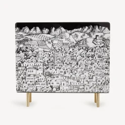 Fornasetti Portariviste^Portariviste Gerusalemme Bianco Nero