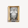 Fornasetti Posacenere Di Design^Posacenere Civetta Bianco/Nero/Oro