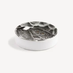 Fornasetti Posacenere Di Design^Posacenere Civetta Nella Notte Bianco/Nero/Oro