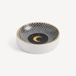 Fornasetti Posacenere Di Design^Posacenere Lunocentrica Bianco/Nero/Oro