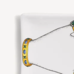 Fornasetti Posacenere Di Design^Posacenere Mano Con Anelli Multicolore