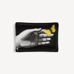 Fornasetti Posacenere Di Design^Posacenere Mano Farfalla Gialla Bianco/Nero/Giallo